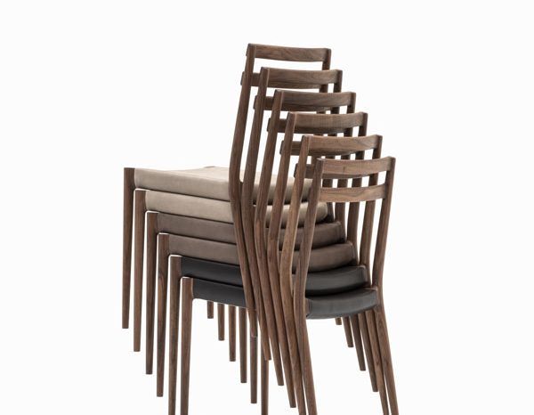 KUNST Cervo Stacking chair, Walnut (oiled)